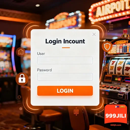 User logging into 999jili for mobile casino access