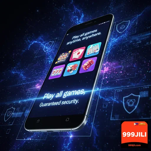 Mobile user enjoying casino games on 999jili app